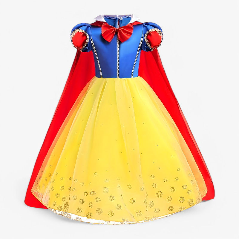 Magische Prinsessen Jurk voor Meisjes – Compleet met Kroon, Toverstaf, Handschoenen en Sieraden-Mijn Verkleedkist