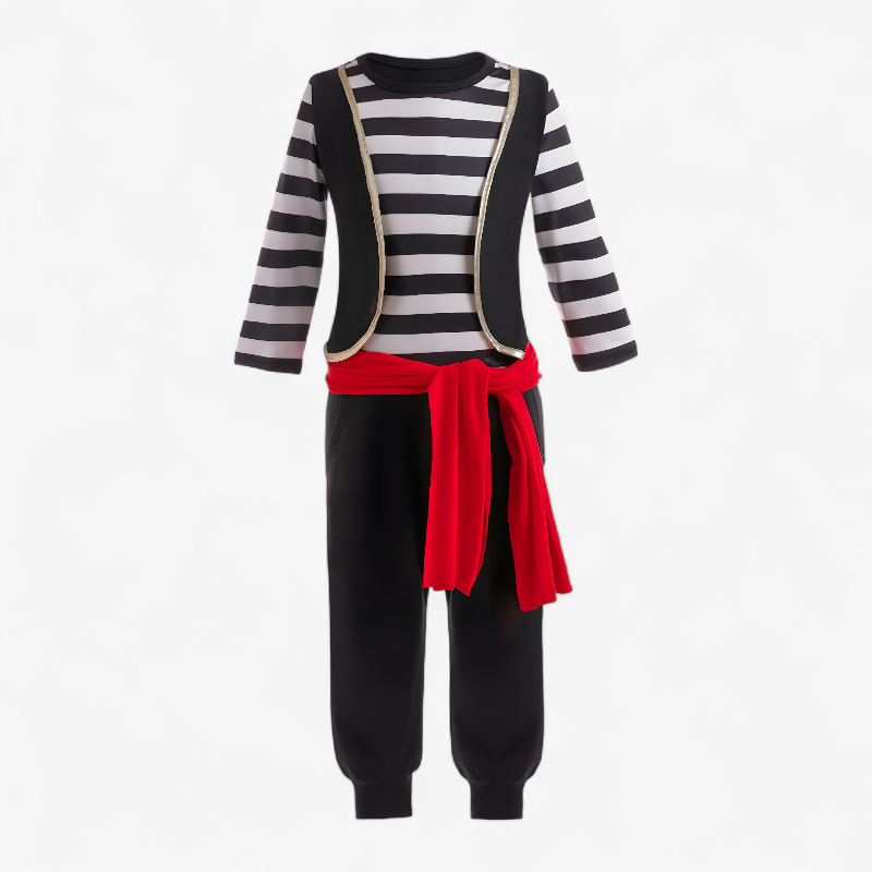 Piraten Kapitein Kostuum voor Jongens – Met Hoed, Ooglap en Riem-Mijn Verkleedkist