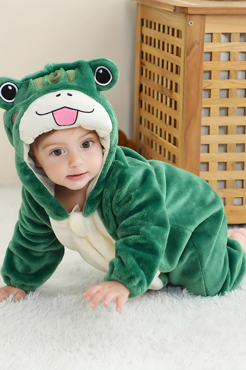 Schattige Kikker Onesie voor Kinderen – Comfortabele En Speelse Outfit voor Avonturen-Mijn Verkleedkist