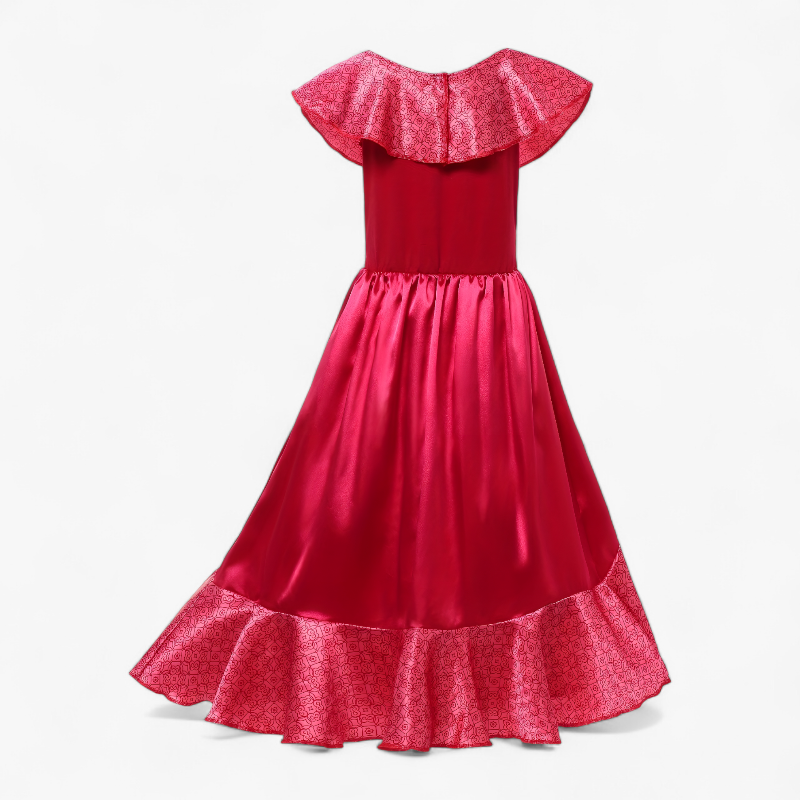 Elegante Prinsessen Jurk voor Kinderen – Inclusief Tiara, Staf en Sieraden-Mijn Verkleedkist