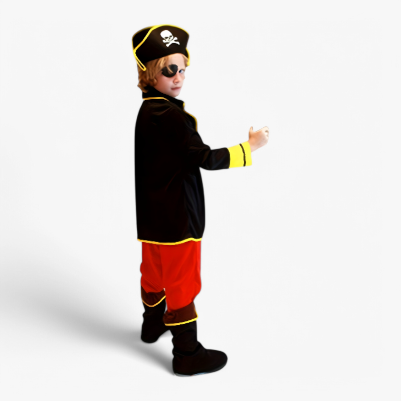 Stoere Piraten Outfit voor Kinderen – Complete Set met Hoed en Zwaard-Mijn Verkleedkist