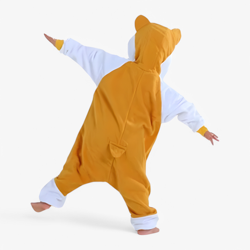 Hamster Onesie voor Kinderen – Zacht en Comfortabel met Capuchon en Staart-Mijn Verkleedkist