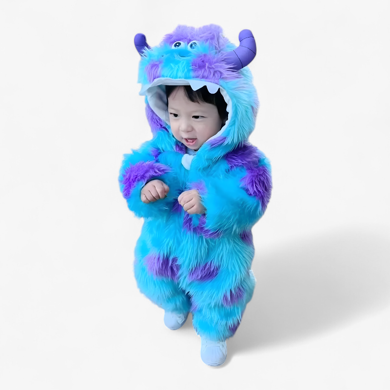 Fluffy Sully Monster Kostuum voor Kinderen – Warm en Schattig Baby Kostuum-Mijn Verkleedkist