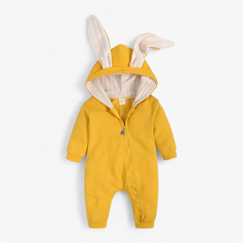 Konijnen Onesie voor Baby's – Zacht en Schattig met Oortjes en Rits-Mijn Verkleedkist