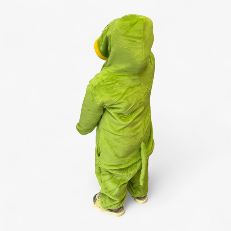 Groene Slang Onesie Kostuum voor Kinderen – Zacht en Schattig Slangendesign-Mijn Verkleedkist