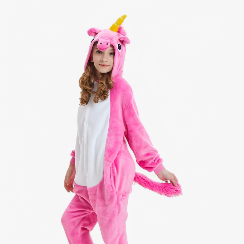 Eenhoorn Onesie voor Kinderen – Zacht en Comfortabel met Capuchon en Staart-Mijn Verkleedkist