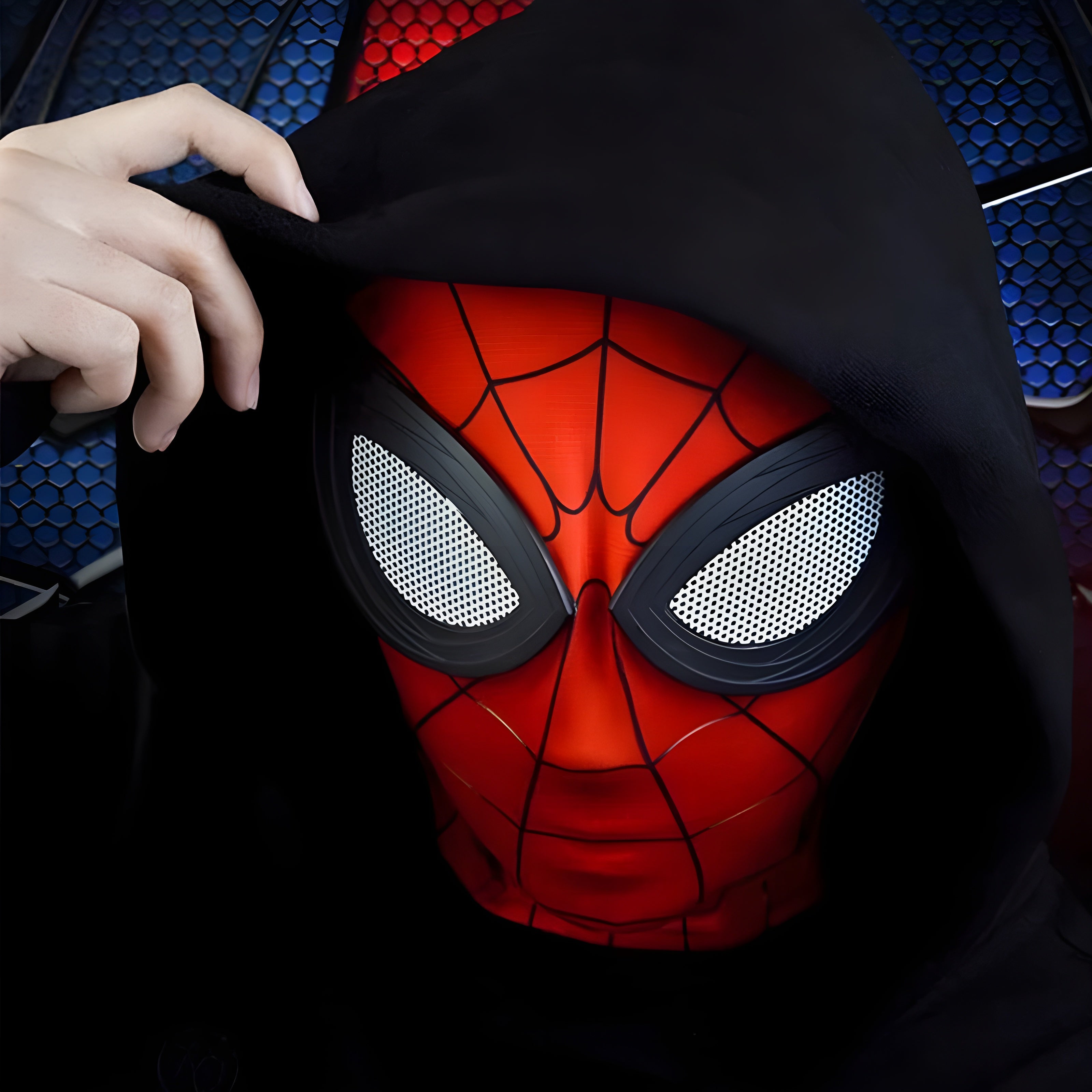 Spiderman Avontuur Masker - Comfortabel en Ademend-Mijn Verkleedkist