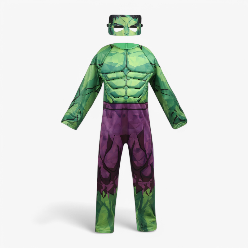 Hulk Superheld Kostuum voor Kinderen – Met Spierontwerp en Masker-Mijn Verkleedkist