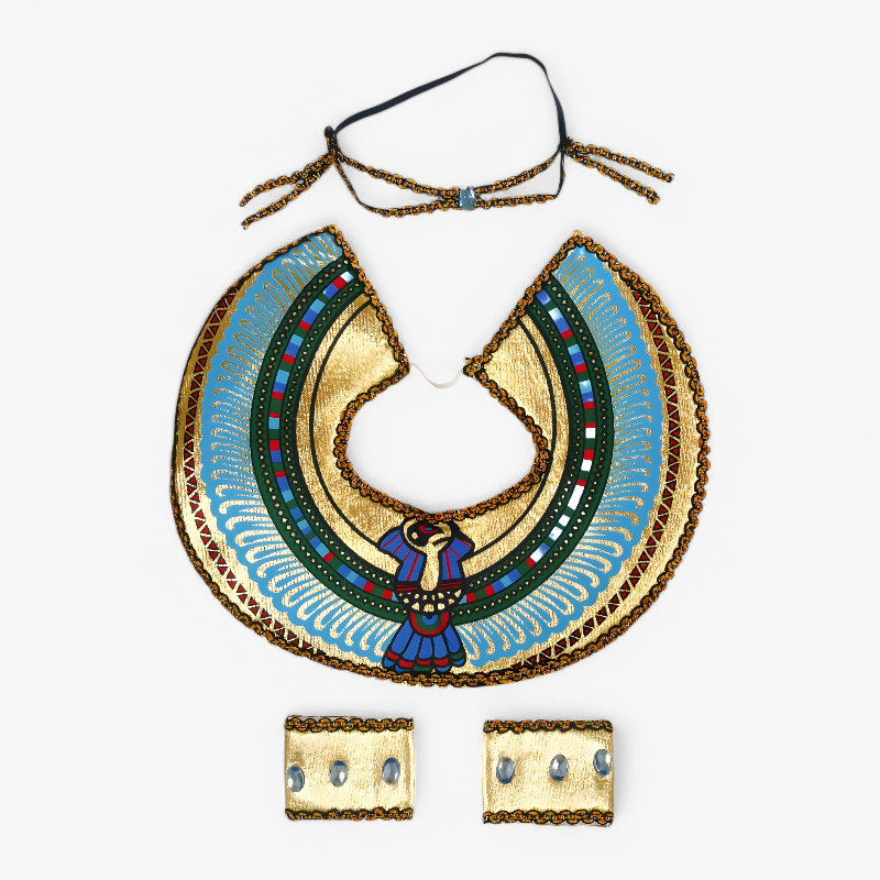 Dappere Egyptische Prinses Outfit voor Meisjes – Complete Set met Jurk, Hoofdband en Accessoires-Mijn Verkleedkist