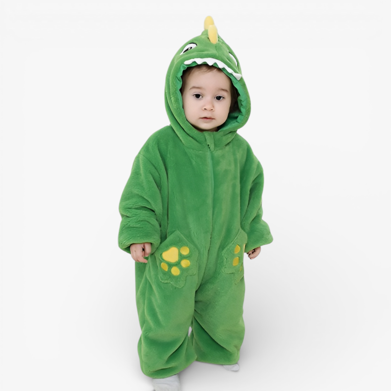 Dinosaurus Onesie voor Kinderen – Zacht en Comfortabel met Capuchon