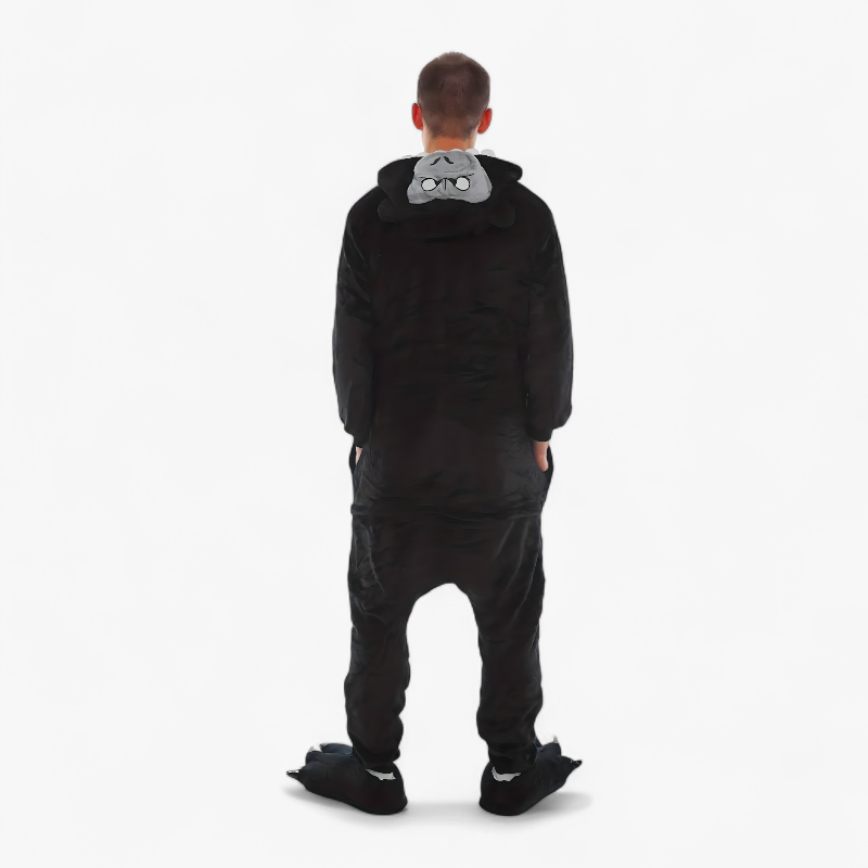 Gorilla Onesie voor Kids – Zacht en Comfortabel met Capuchon-Mijn Verkleedkist