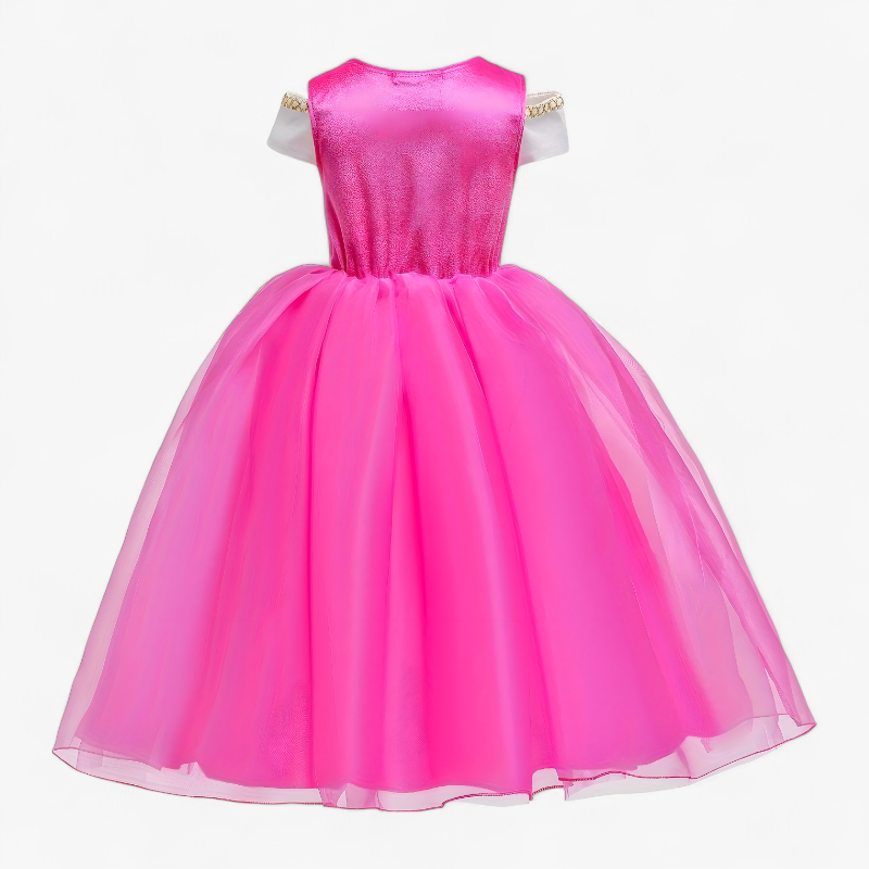 Schattige Prinsessen Kostuum Set voor Meisjes – Met Kroon en Accessoires-Mijn Verkleedkist