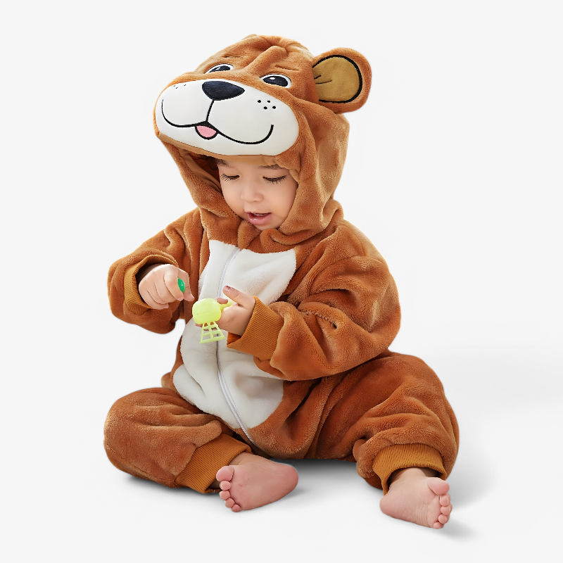 Schattige Beren Onesie voor Kinderen – Comfortabele en Speelse Outfit voor Avonturen-Mijn Verkleedkist