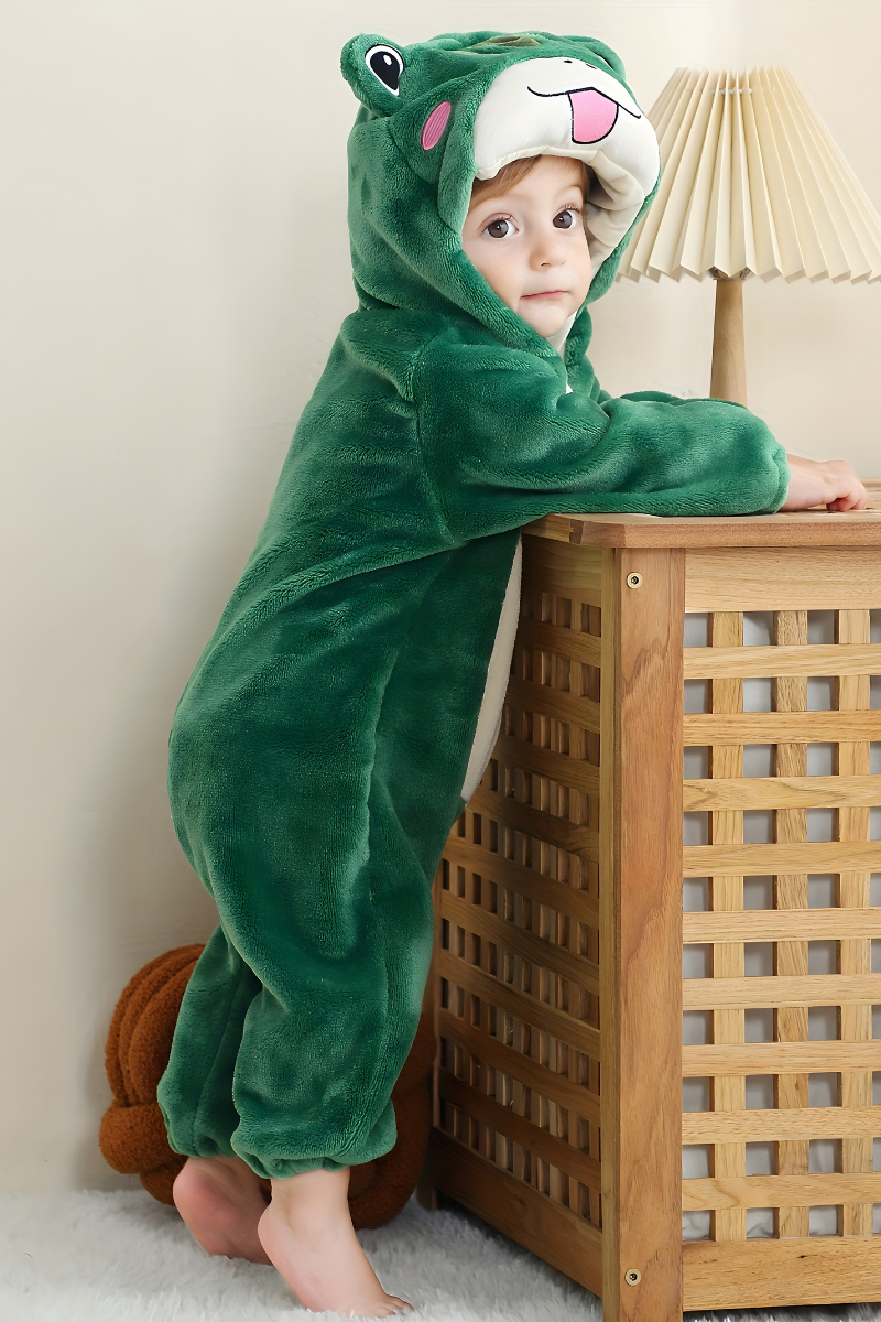 Schattige Kikker Onesie voor Kinderen – Comfortabele En Speelse Outfit voor Avonturen-Mijn Verkleedkist