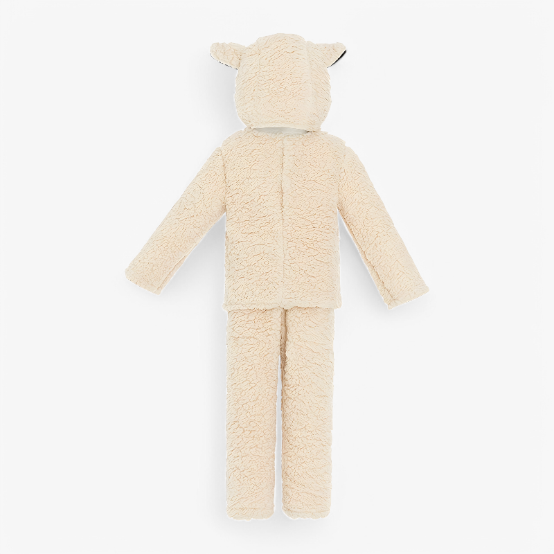 Zacht Schaap Kostuum voor Kinderen – Complete Set met Hoed, Handschoenen en Schoenen-Mijn Verkleedkist