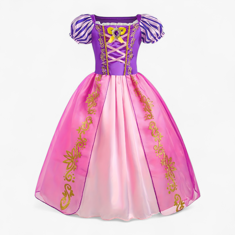 Prachtig Prinsessen Kostuum voor Meisjes – Inclusief Tiara, Staf en Handschoenen-Mijn Verkleedkist