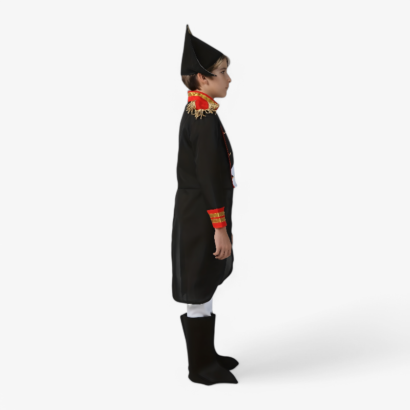 Klassiek Piraten Kostuum voor Kinderen – Inclusief Hoed en Epauletten-Mijn Verkleedkist