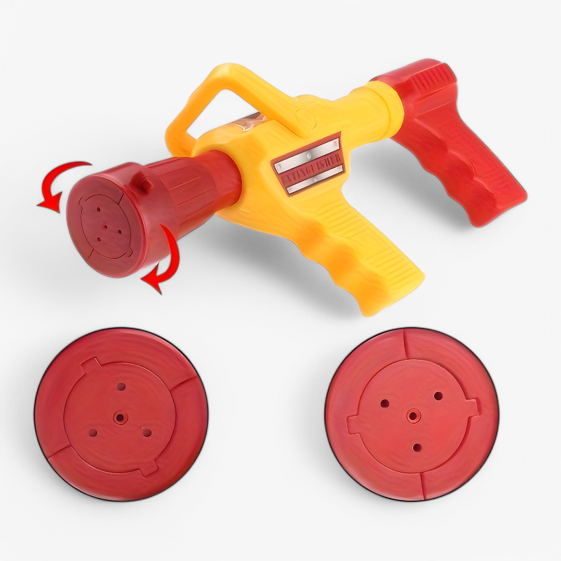 Brandweerman Speelgoedset voor Kinderen – Inclusief Helm, Waterpistool en Tank-Mijn Verkleedkist