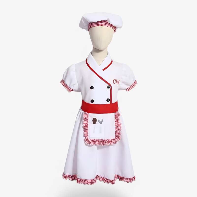 Chef Kostuum voor Kinderen – Inclusief Hoed & Schort-Mijn Verkleedkist