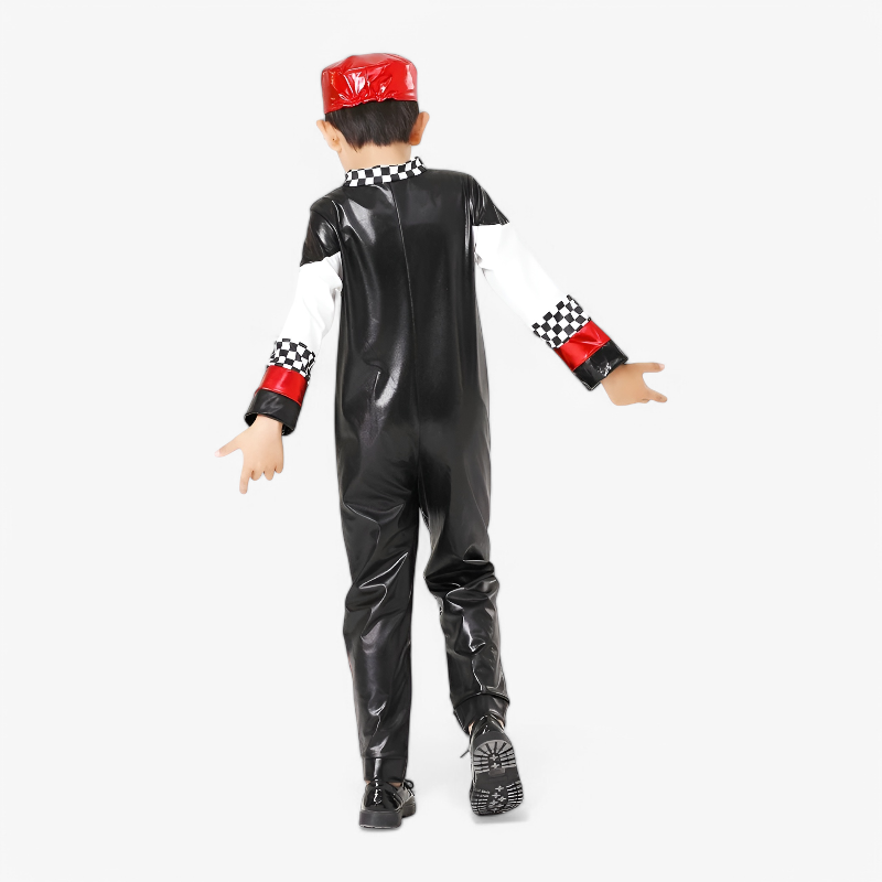 Raceauto Coureur Kostuum voor Kinderen – Complete Outfit met Pet en Accessoires-Mijn Verkleedkist