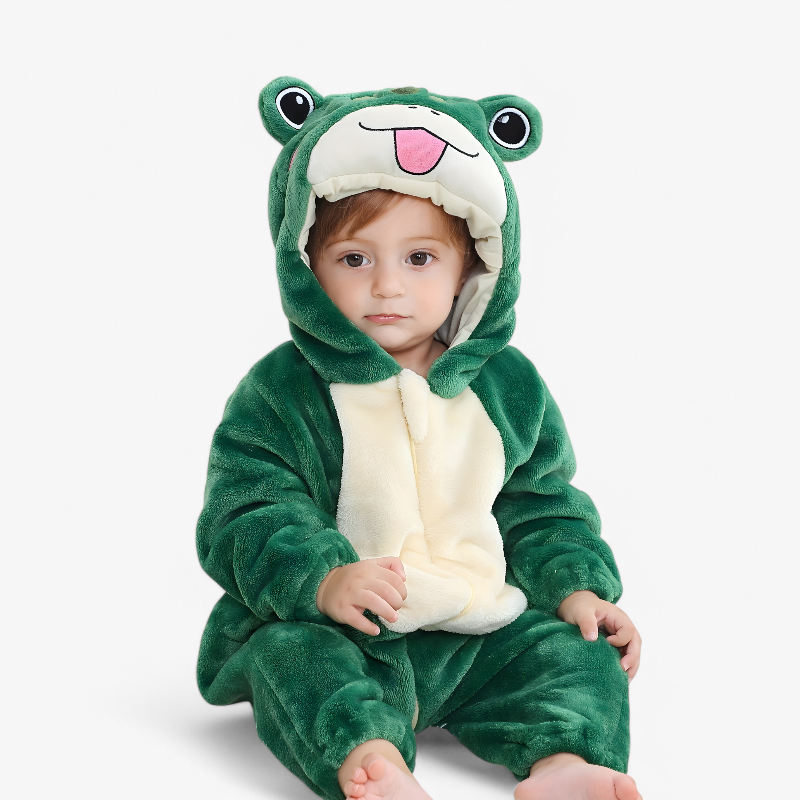 Schattige Kikker Onesie voor Kinderen – Comfortabele En Speelse Outfit voor Avonturen-Mijn Verkleedkist