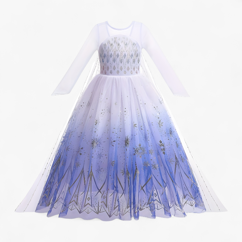 Glinsterend Prinsessen Kostuum voor Meisjes – Inclusief Tiara, Staf en Handschoenen-Mijn Verkleedkist