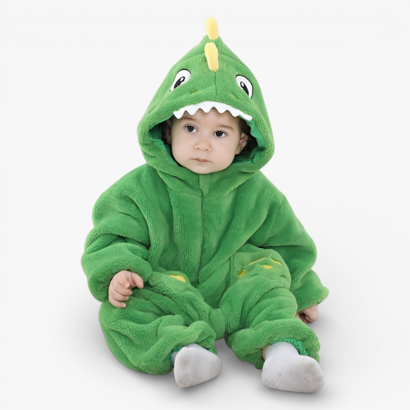 Dinosaurus Onesie voor Kinderen – Zacht en Comfortabel met Capuchon